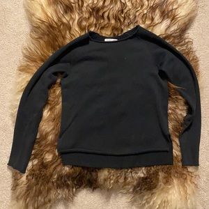 Helmut Lang Raw Hem Cotton Sweatshirt XS